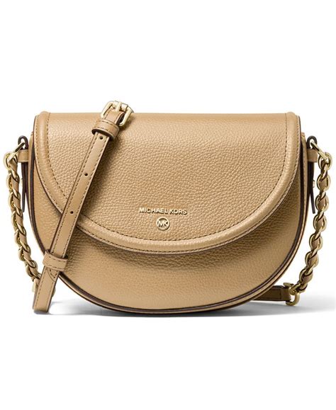 michael michael kors half dome chain leather crossbody